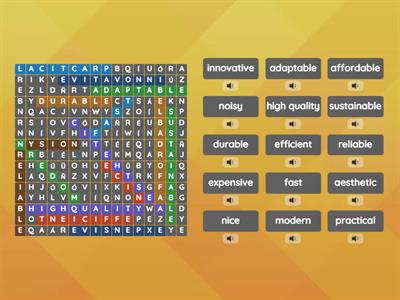 ADJECTIVES TO DESCRIBE PRODUCTS