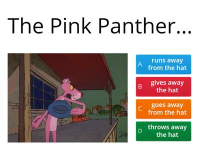 Pink Panther (cuckoo clock) verbs and nouns