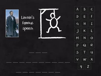 Abraham Lincoln hangman