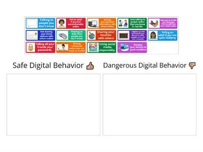 Safe vs. Dangerous Digital Behavior