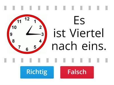 Die Uhr richtig lesen!