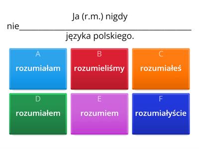 Czas przeszły (czasowniki na -eć)