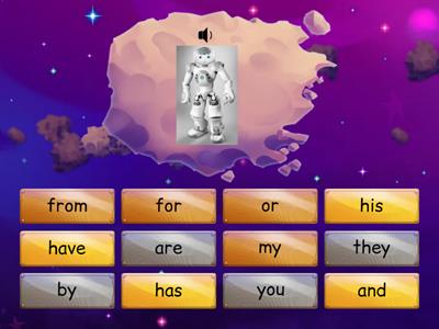 Robot Tricky Words  Find the Match