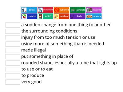 "Changing Light" Vocabulary