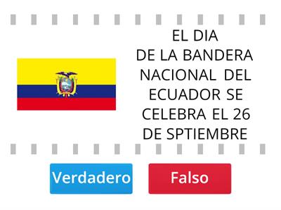 LA BANDERA DEL ECUADOR 