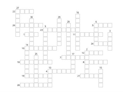 Manipulação Silábica - crossword