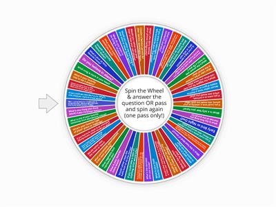 Schmittel's Wheel of Random Questions