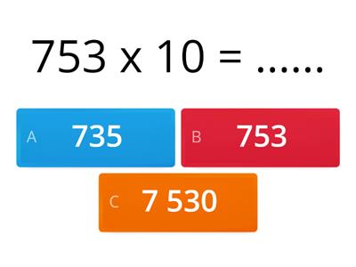 Multiplication with 10  ,100 and  1000