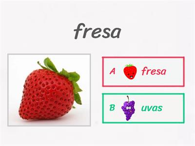 FRUTAS nombres toddlers