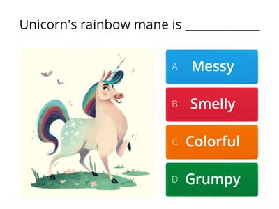 Unicorn and Horse: Adjectives