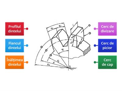Roata dintata - elemente geometrice