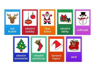 Christmas vocab - flip tiles (level 1)