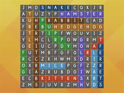 Pet Word Search