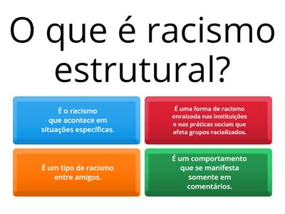 Entendendo o Racismo: Teste Seus Conhecimentos