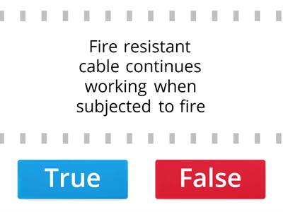 Cable Type True or False 