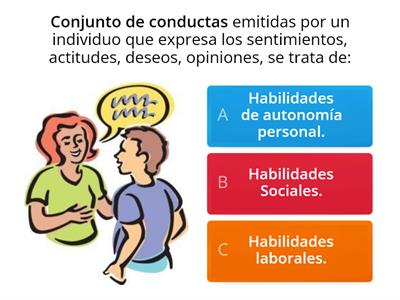 Actividad de tipo test Habilidades Sociales