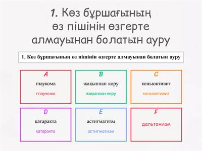 Биология 8 сынып