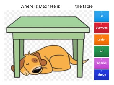 A0 A1 - Prepositions of place 