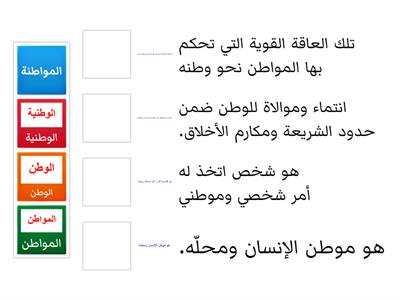 المفهوم صلي بالمصطلح الصحيح