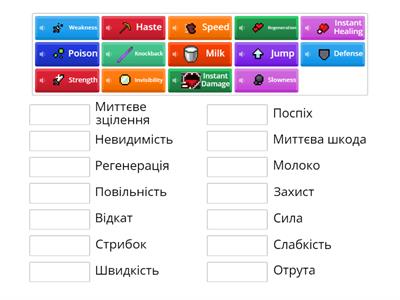 Vocabulary for https://wordwall.net/uk/resource/78912766