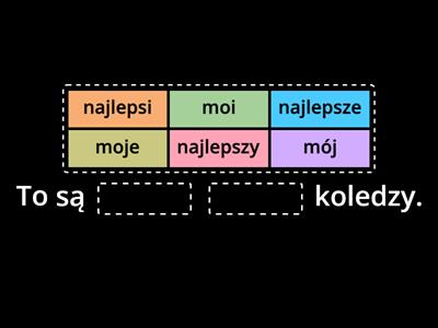 Przymiotnik i zaimek rodz. męskoosobowy