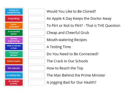 Writing Articles - Headings 1