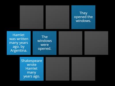 Matching Active and Passive Voice