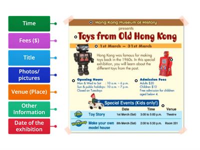 P4 Text type: A poster (Toys from Old Hong Kong)