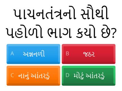 ધોરણ -7  પ્રકરણ -2 સજીવોમાં પોષણ 