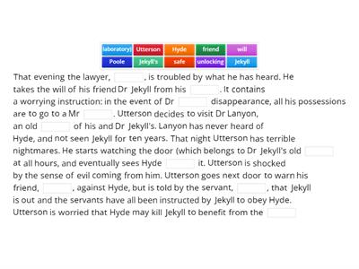 Jekyll and Hyde Chapter 2 Search for Mr Hyde