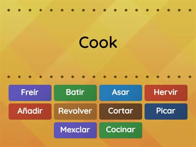  Vocabulario de la cocina (verbos) Level: STARTED