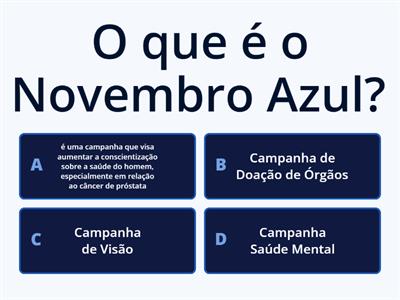 Quiz Novembro Azul