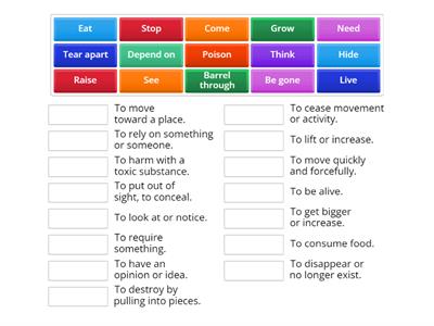 Nature is Speaking - Coral Reef verbs