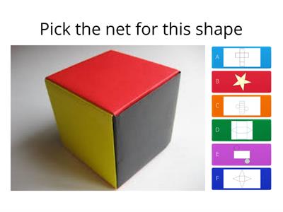 3D shapes and their nets quiz