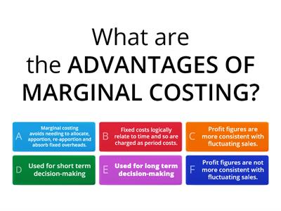 Marginal Costing vs. Absorption Costing - Management Accounting - Elements of Costing - AAT 2 & 3