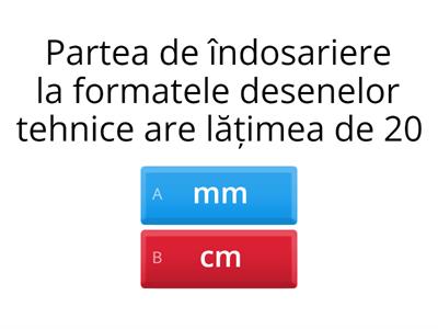 Formate Desen Tehnic  -test ușor