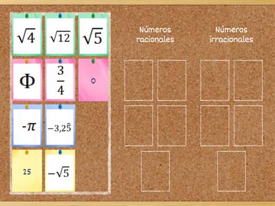 02. Identifica números racionales de irracionales