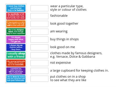 Fashion vocabulary