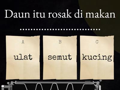 LATIHAN BAHASA MELAYU PERALIHAN - UTAR