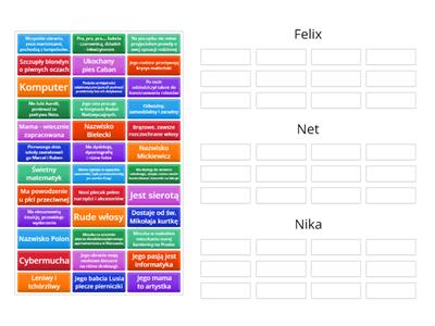 Felix, Net i Nika