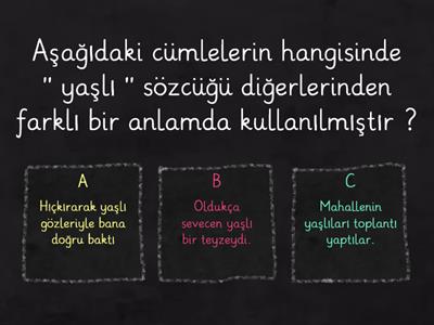 Türkçe 5. Sınıf Sözcükte Anlam