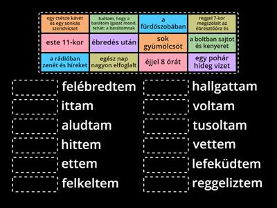 (124) Magyar nyelv: Mit csináltam?