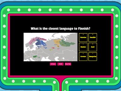 Finnish language quiz / history