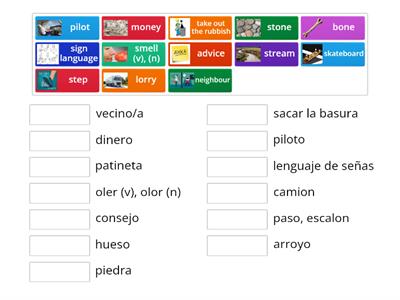 Ruth: vocabulario unidad 3