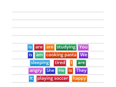 Verb to be sentences