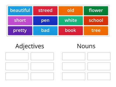 Nouns and Adjectives exercises