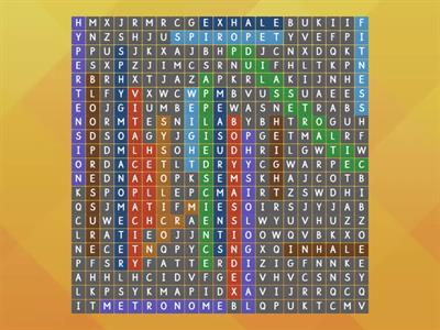 Health & fitness wordsearch
