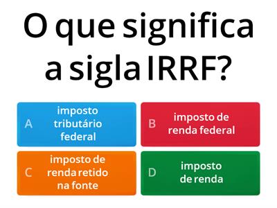 Exercícios sobre IRRF