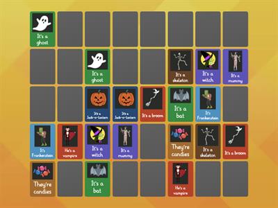 GG3 + GG4 - Pairing Halloween Vocabulary - Chris' Escuela de Idiomas