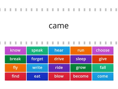 Irregular verbs